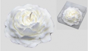 μπομπονιερα βάπτισης γάμου κερί λουλούδι τριαντάφυλλο