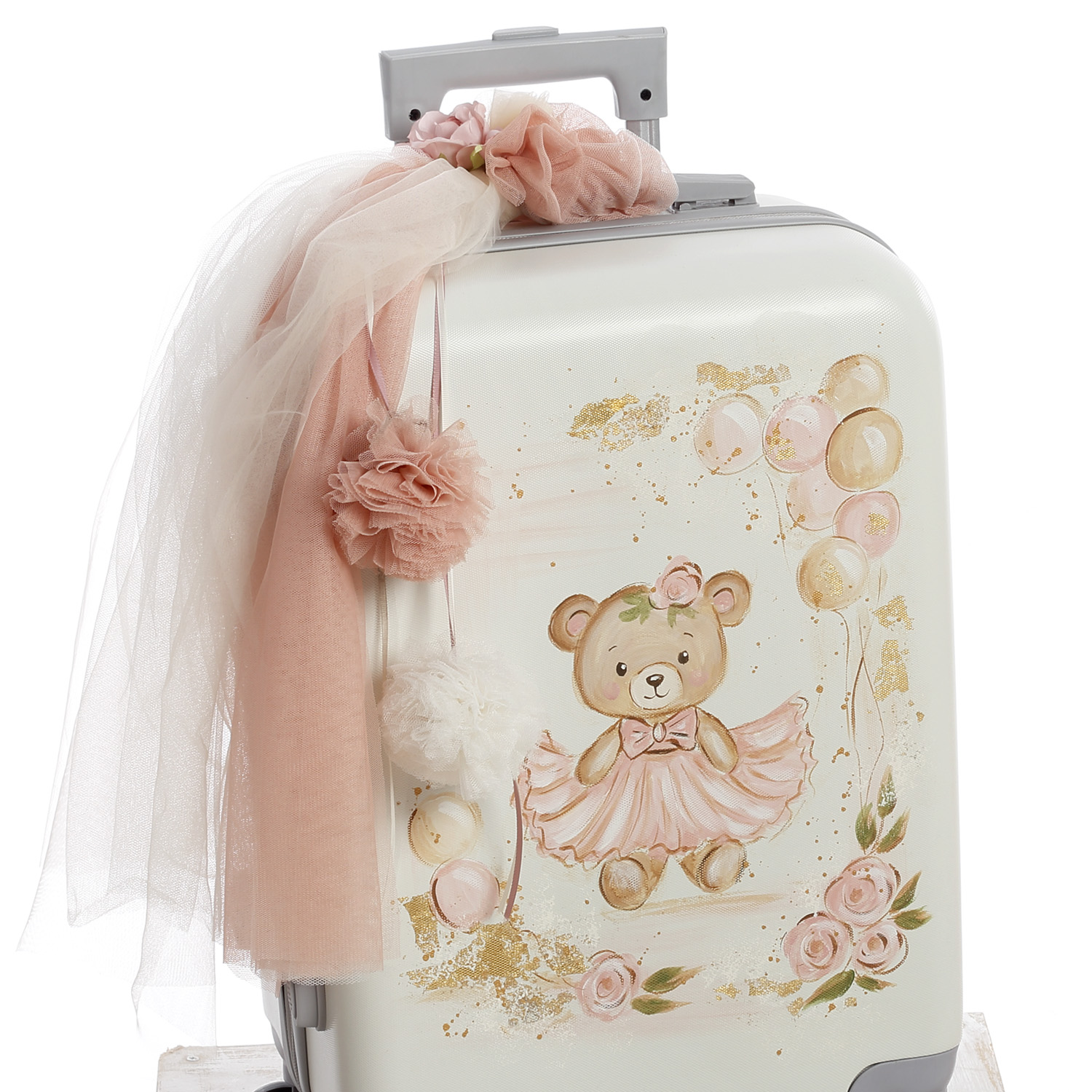 σετ βάπτισης κορίτσι τρόλεϋ ballerina bear