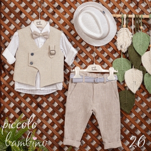 βαπτιστικά ρούχα για αγόρι κουστούμι Piccolo Bambino