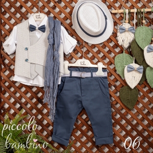 βαπτιστικά ρούχα για αγόρι κουστούμι Piccolo Bambino