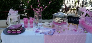 ΣΤΟΛΙΣΜΟς εκκλησιας βαπτισης και τραπεζι candy bar