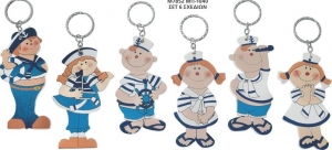 μπομπονιερα βαπτισης ξυλινο μπρελοκ ναυτικο ναυτης ναυτινα