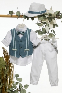 Βαπτιστικά ρούχα γιά αγόρι κουστούμι Mi chiamo