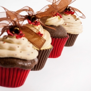 μπομπονιέρα βάπτισης κρεμαστό cup cake