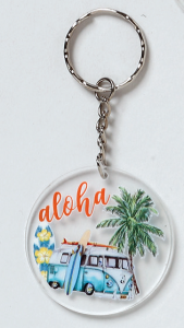 μπομπονιερα βάπτισης μπρελόκ πλέξιγκλας aloha
