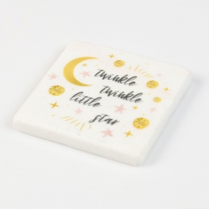 Μπομπονιέρα βάπτισης μαρμάρινο σουβέρ twinkle star αστέρι