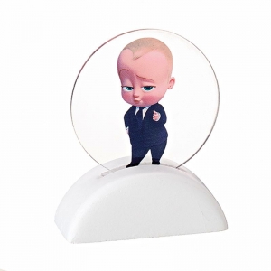 Μπομπονιέρα βάπτισης βότσαλο πλέξιγκλας baby boss