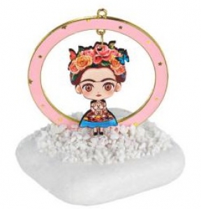 Μπομπονιερα βαπτισης βοτσαλο frida kahlo φρίντα κάλο