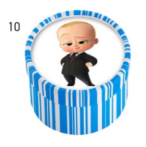 Μπομπονιερα βαπτισης χαρτινο κουτάκι baby boss