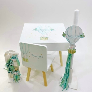 Σέτ βαπτισης αγόρι Ελενα Μανάκου θρανιο little elephant airballoon