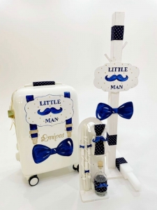 Σέτ βαπτισης αγόρι τρολευ little gentleman