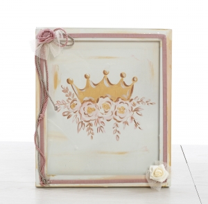 βιβλιο ευχων wishbook ευχολόγιο βαπτισης ξύλινο κορώνα