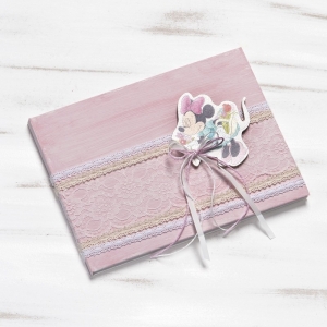 βιβλιο ευχων wishbook ευχολόγιο βαπτισης μίνυ pretty as petal για κορίτσι θεμα βαπτισης minnie walt disney