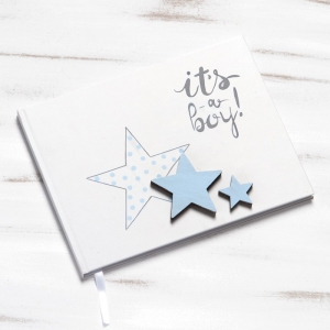 βιβλιο ευχων wishbook ευχολόγιο βαπτισης  για αγορι κοριτσι θεμα βαπτισης αστέρι