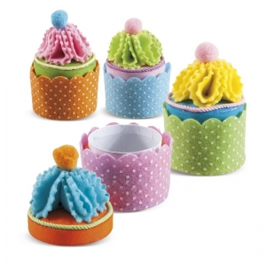 μπομπονιέρα βάπτισης γλαστράκι κάπκέϊκ cup cake