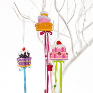 μπομπονιέρα βάπτισης κρεμαστό cup cake